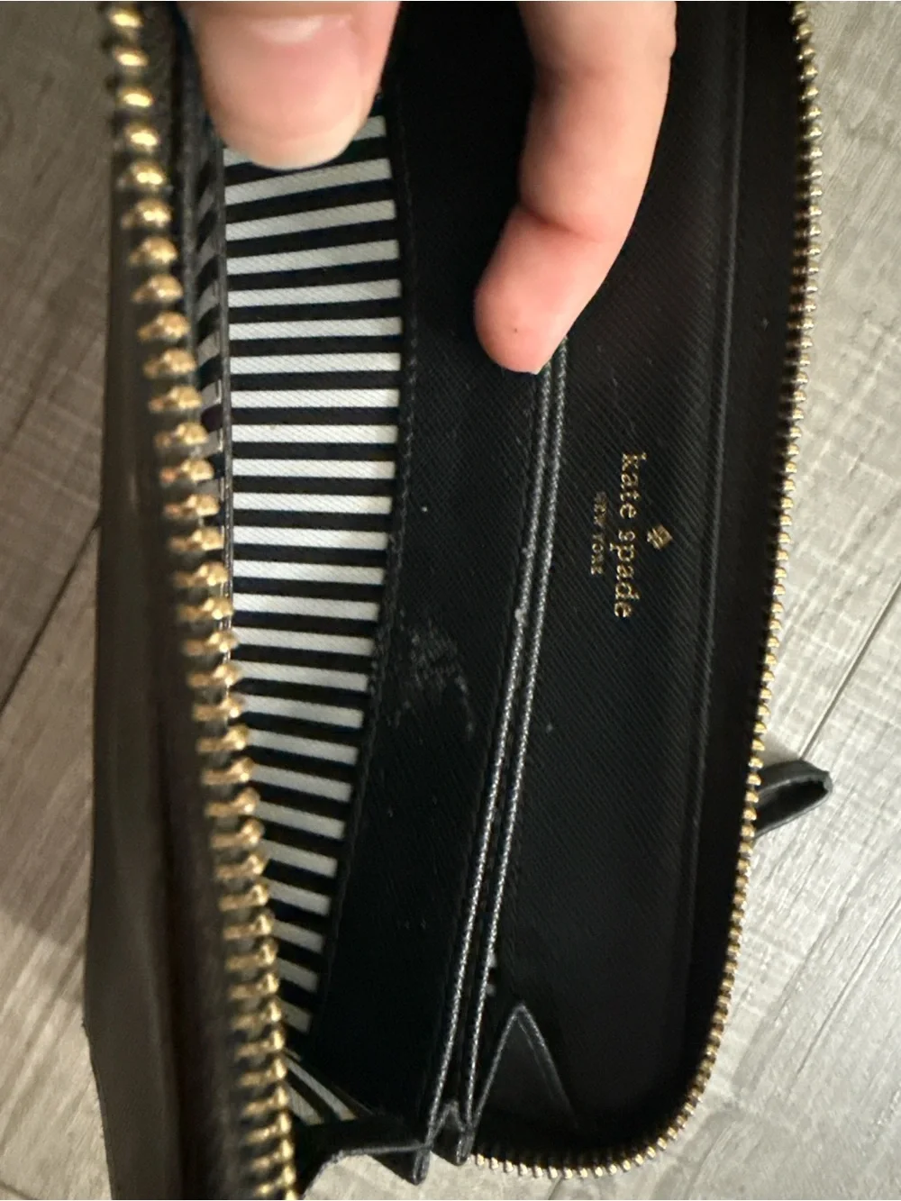 kate spade structured zip